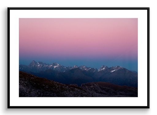Sunset enneigé