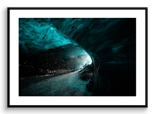 À l'intérieur du glacier